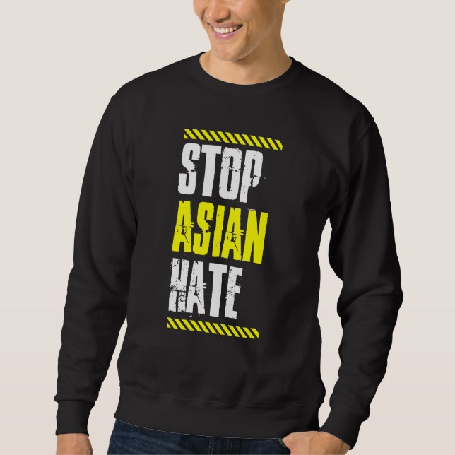 Stoppt die Liebe "American Pride A" der asiatische Sweatshirt (Vorderseite)