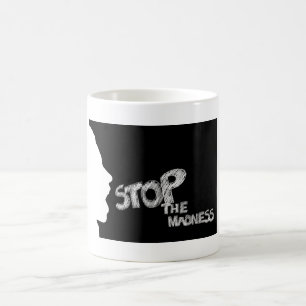 Stoppt die Madness-Kaffee-Tasse Kaffeetasse