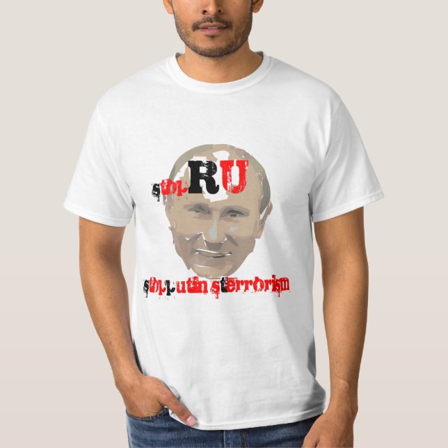 Stoppt die russische Invasion in der Ukraine T-Shirt (Vorderseite)