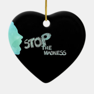 Stoppt die Verzierung der Madness-Keramik Keramik Ornament