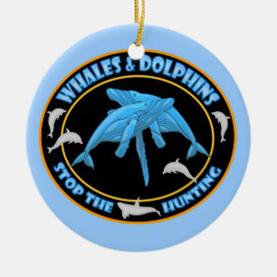 Stoppt die Waljagd Keramikornament