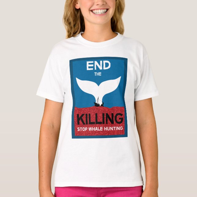 Stoppt die Waljagd | Verbot des Schutzes der Meere T-Shirt (Vorderseite)
