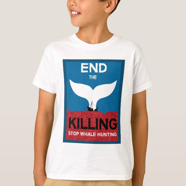 Stoppt die Waljagd | Verbot des Schutzes der Meere T-Shirt (Vorderseite)