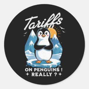 Stoppt die Zölle Anti-trump Fafo Widerstehen Pingu Runder Aufkleber