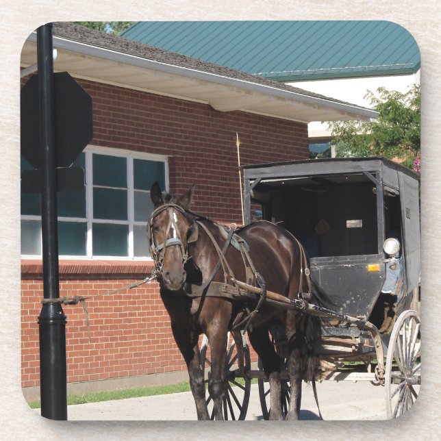 Stoppt für einen Zauber, Ein Amigisches Pferd an S Getränkeuntersetzer (Vorderseite)