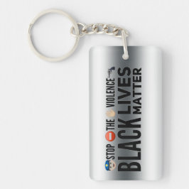 👮 stoppt ⛔ ✋ Gewalt Schlüsselanhänger