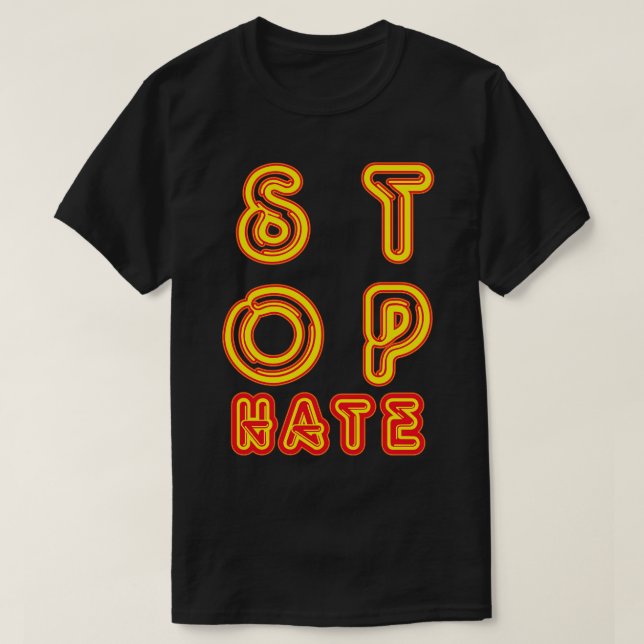 Stoppt Hass T-Shirt (Design vorne)