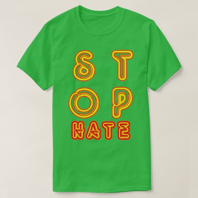 Stoppt Hass T-Shirt (Design vorne)