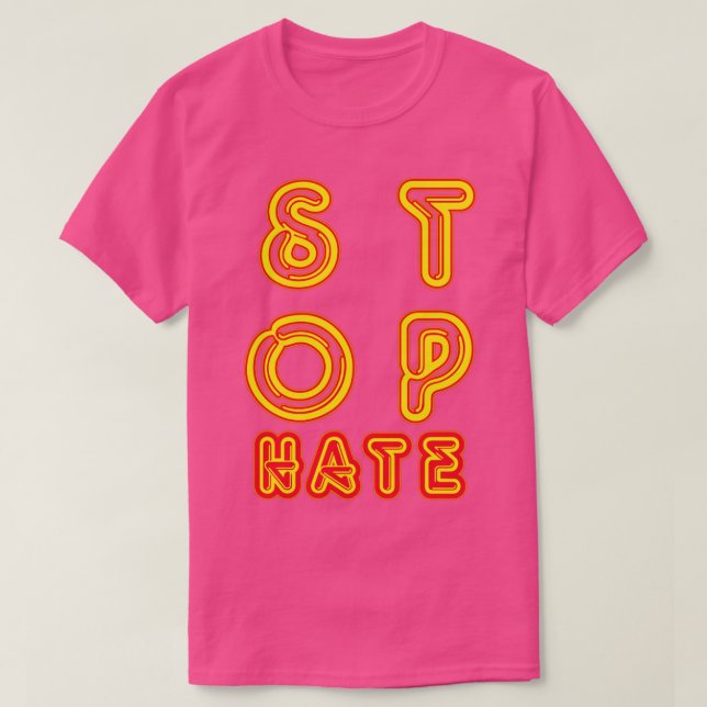 Stoppt Hass T-Shirt (Design vorne)