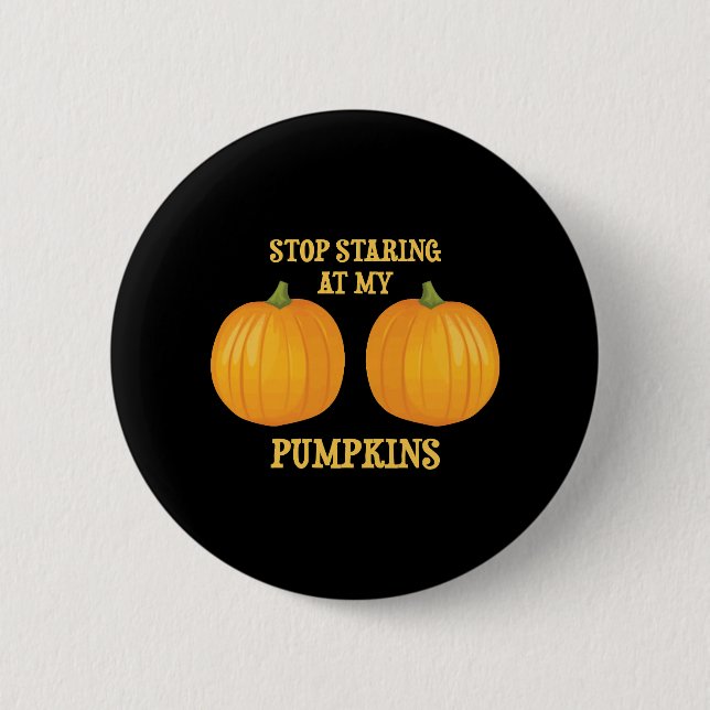 Stoppt meine Pumpkins Button (Vorderseite)