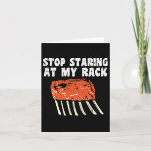 Stoppt meine Rack-Grillen Ribs Rbecue Grill Men an Karte