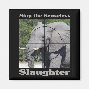 Stoppt Schlachthelfer Magnet