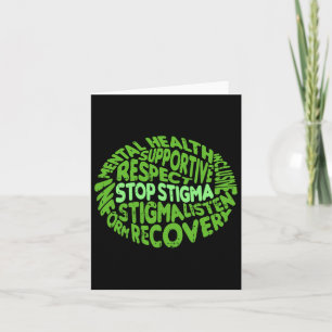 Stoppt Stigma Mental Health Awareness Warrior Coun Karte