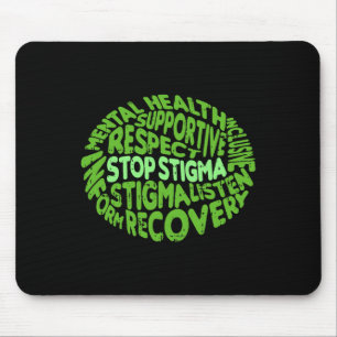 Stoppt Stigma Mental Health Awareness Warrior Coun Mousepad