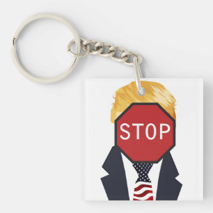 Stoppt Trump-Schlüsselanhänger Schlüsselanhänger