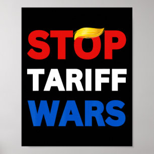 Stoppt Trump Stoppt Handelskriege Stoppt Tarifkrie Poster
