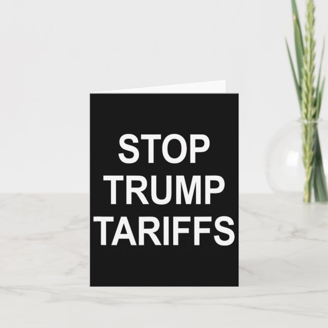Stoppt Trump-Zölle - Karte (Vorderseite)