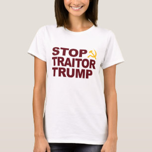 "Stoppt Verräter Trump" T - Shirt der Frauen