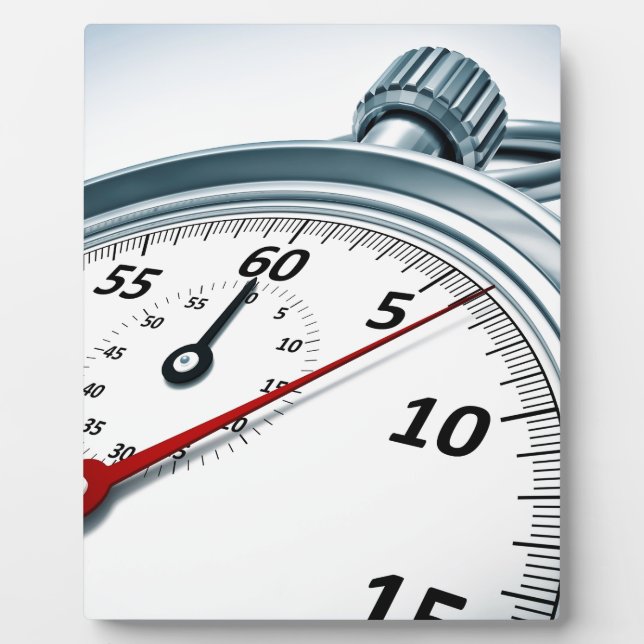 Stoppuhr Fotoplatte (Vorderseite)