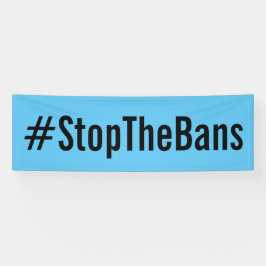 #StopTheBans Pro-Choice-März blau Banner
