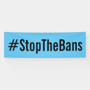 #StopTheBans Pro-Wahl März-Blau Banner