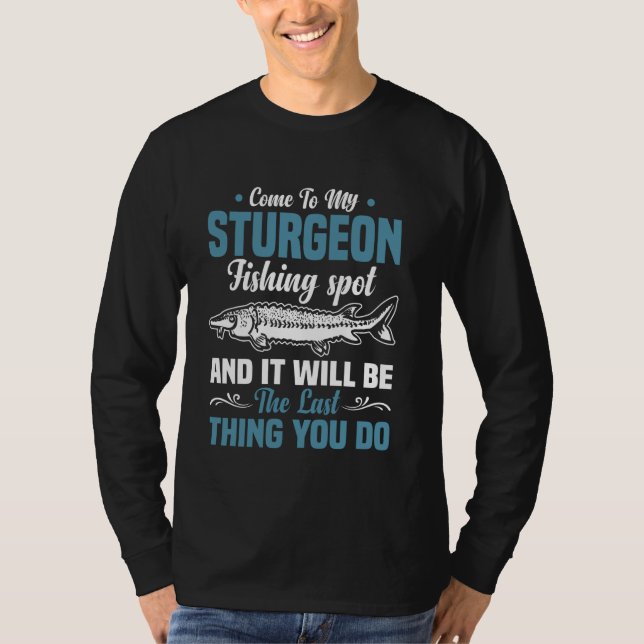 Stör-Speer-Fischköder für Stör-Angler T-Shirt (Vorderseite)