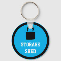 Storage Shed Blue Schlüsselanhänger