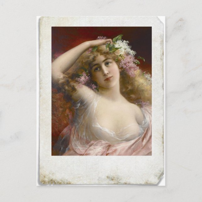 Störbild der Viktorianischen Lady Postcard Postkarte (Vorderseite)