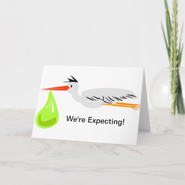 Storch Ankündigung (Vorderseite)