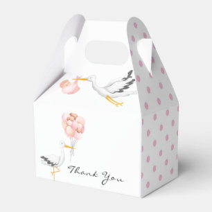 Storch Aquarell-Baby- Shower für Jungen Geschenkschachtel