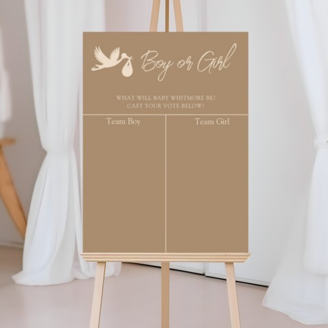 Storch Baby Delivery Geschlecht Enthüllung Vorhers Poster (Von Creator hochgeladen)