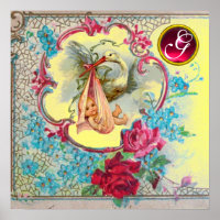 STORCH BABY MÄDCHEN SHOWER Ruby Edelstein Monogram