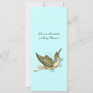 STORCH BABY SHOWER EINLADUNG