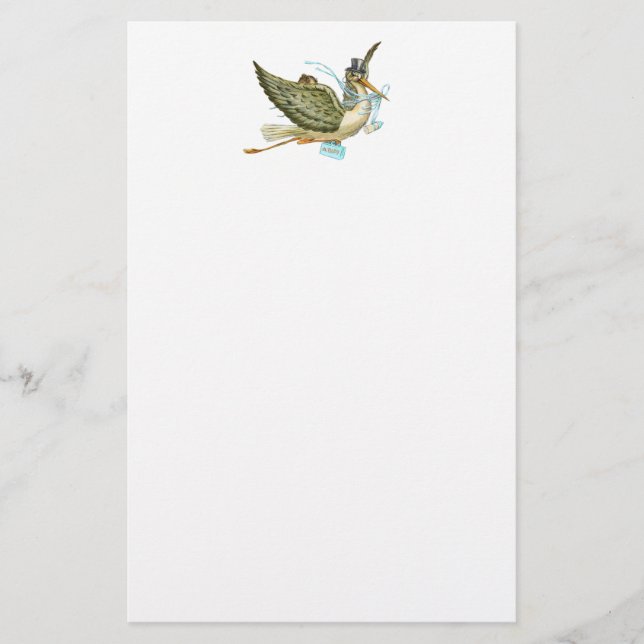 STORCH-BABYPARTY BRIEFPAPIER (Vorderseite)