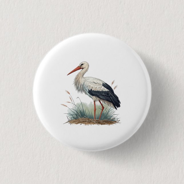 Storch Button (Vorderseite)
