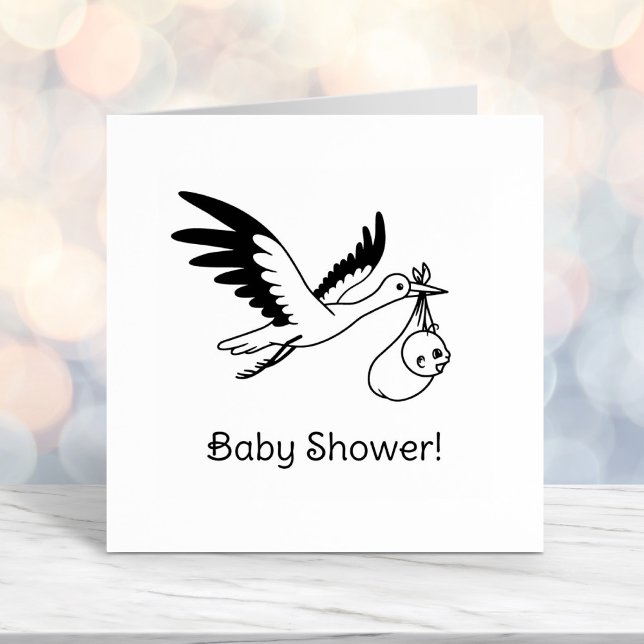 Storch Carry Bundle Baby Dusche Permastempel (Von Creator hochgeladen)