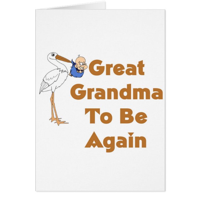 Storch-große Großmutter, zum wieder zu sein (Vorne)