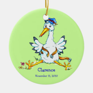 Storch hat Verzierung geliefert Keramikornament