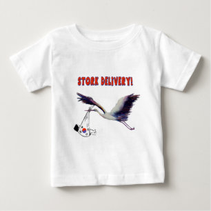 Storch-Lieferung! Adoption aus Korea Baby T-shirt