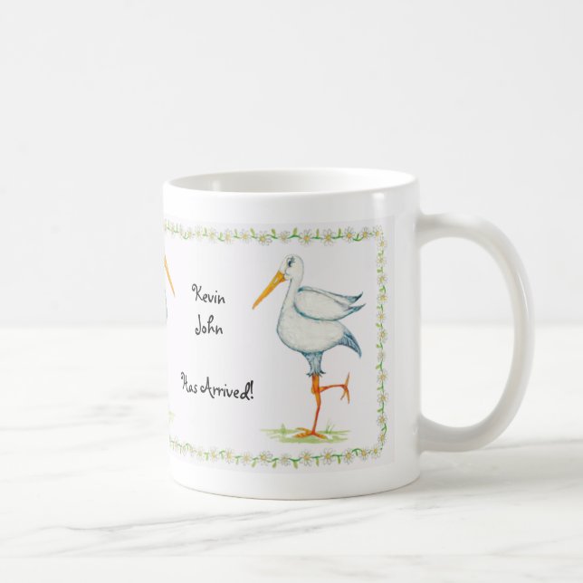 Storch-Lieferung Tasse (Rechts)