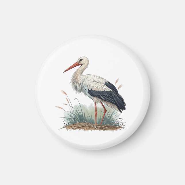 Storch Magnet (Vorne)
