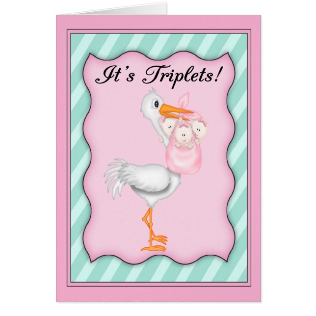 Storch mit Girl Triplets (Vorne)