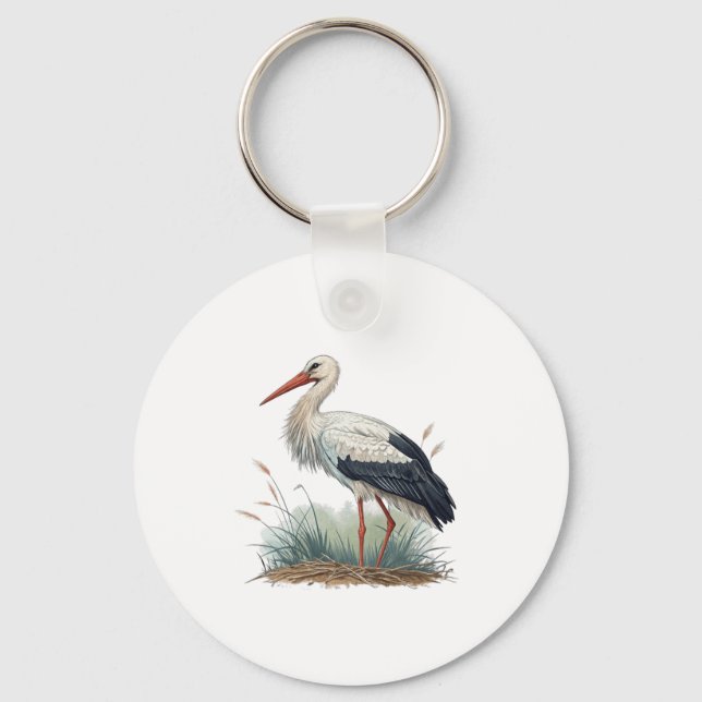 Storch Schlüsselanhänger (Vorderseite)