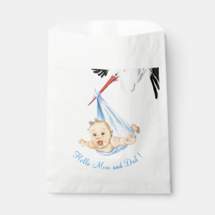 Storch Tragend Baby Funny Fevor Bag - Custom Text Geschenktütchen
