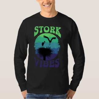 Storch Vibes Störche Reiher Ornithologen  2 T-Shirt
