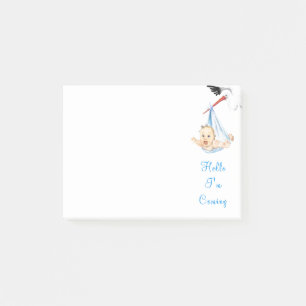 StorchenBaby - Hallo - Fügen Sie Ihren Text / Ihr Post-it Klebezettel
