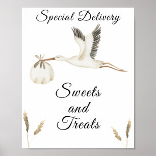 Storchendusche - Süßigkeiten und Leckereien Poster