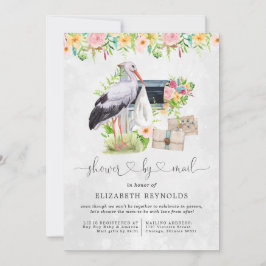 Storchlieferung | Virtual Baby Dusche per Mail Einladung