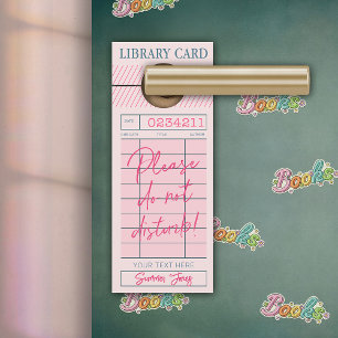 Störe nicht, dass ich Bücher lesen Door Hanger Türanhänger