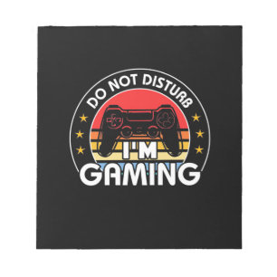 Störe nicht, dass ich spiele notizblock